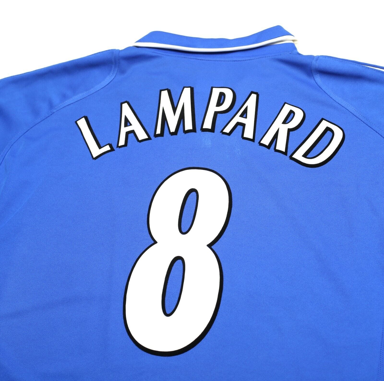 2001/03 LAMPARD #8 Chelsea Vintage Umbro UEFA CUP Home Football Shirt (XL)