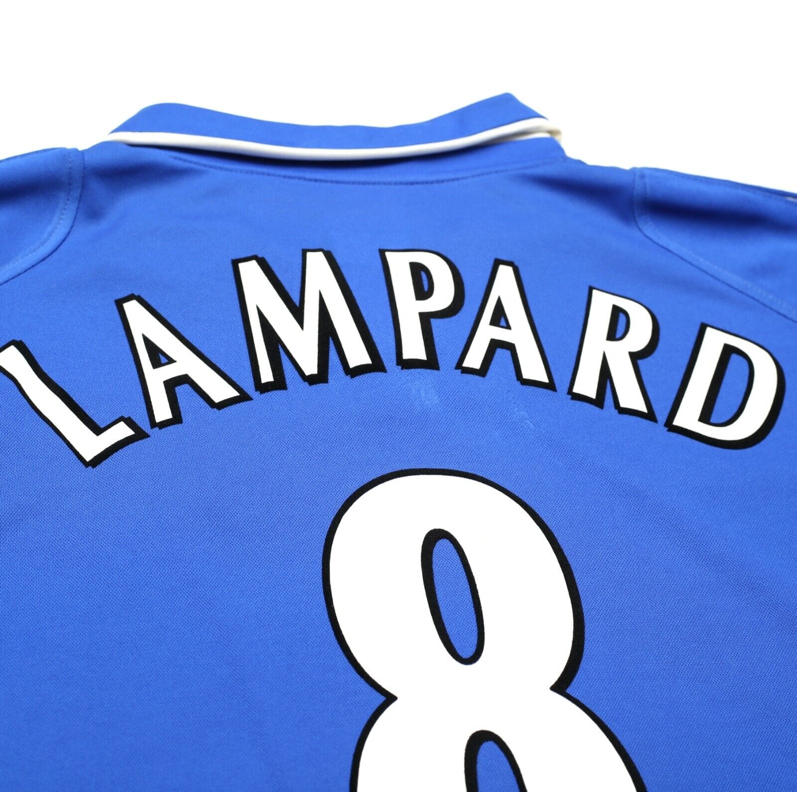 2001/03 LAMPARD #8 Chelsea Vintage Umbro UEFA CUP Home Football Shirt (XL)