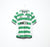 2001/03 LARSSON #7 Celtic Umbro European Home Football Shirt (M)