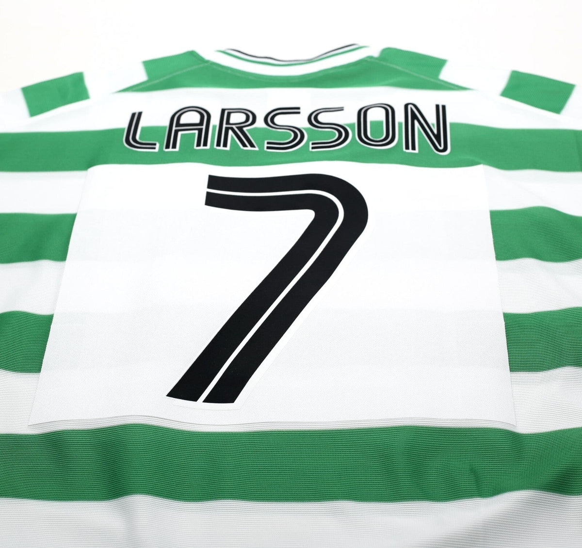2001/03 LARSSON #7 Celtic Umbro European Home Football Shirt (XXL)