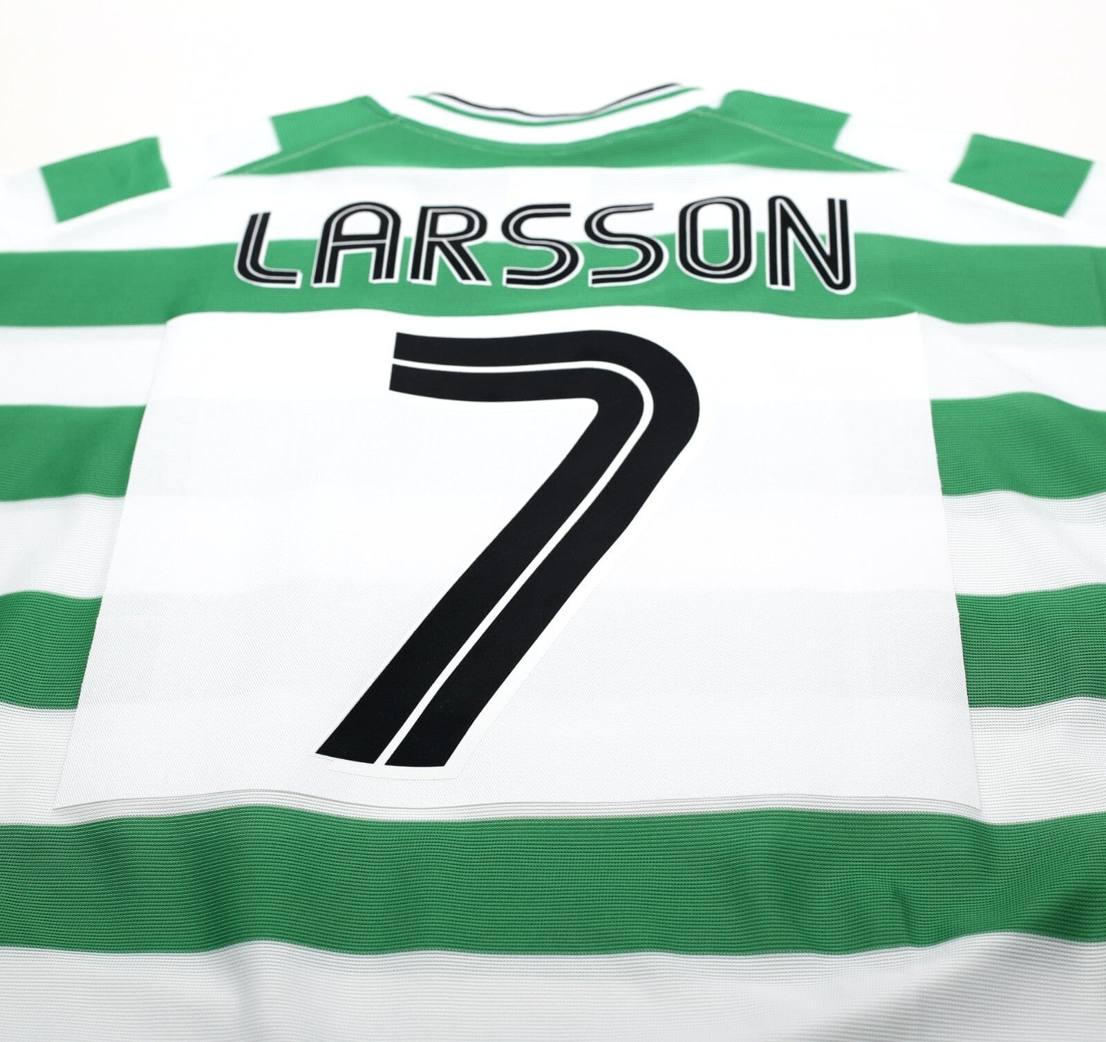 2001/03 LARSSON #7 Celtic Umbro European Home Football Shirt (XXL)