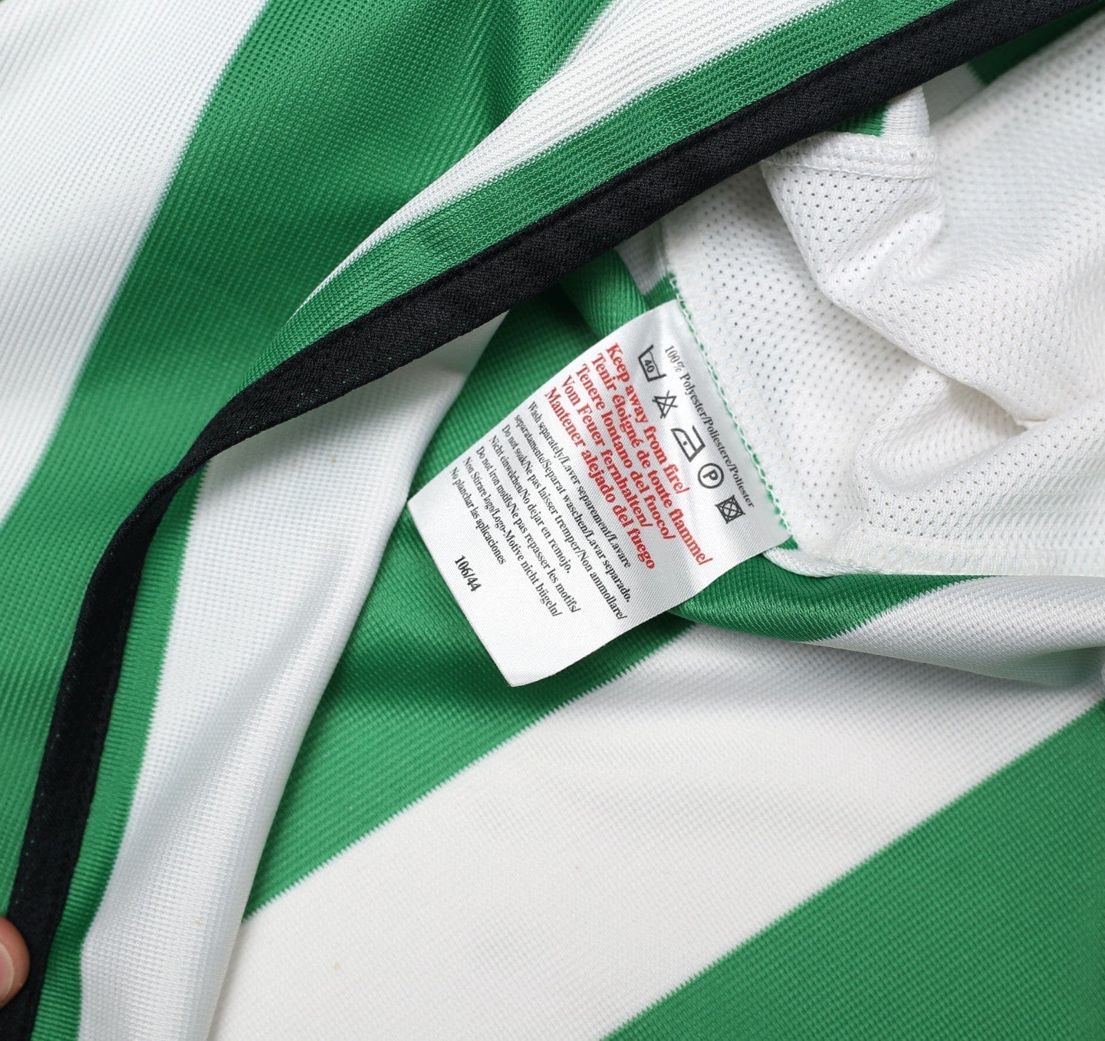 2001/03 LARSSON #7 Celtic Umbro European Home Football Shirt (XXL)