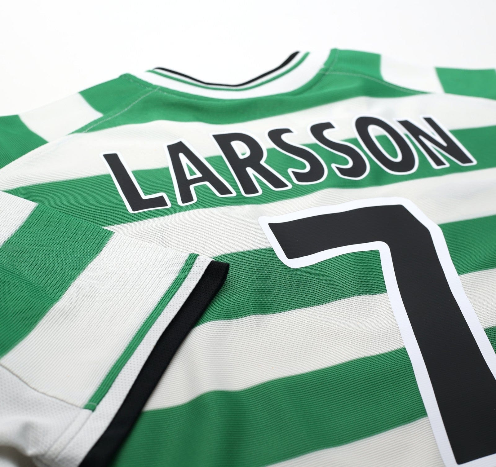 2001/03 LARSSON #7 Celtic Umbro European Home Football Shirt (XXL)