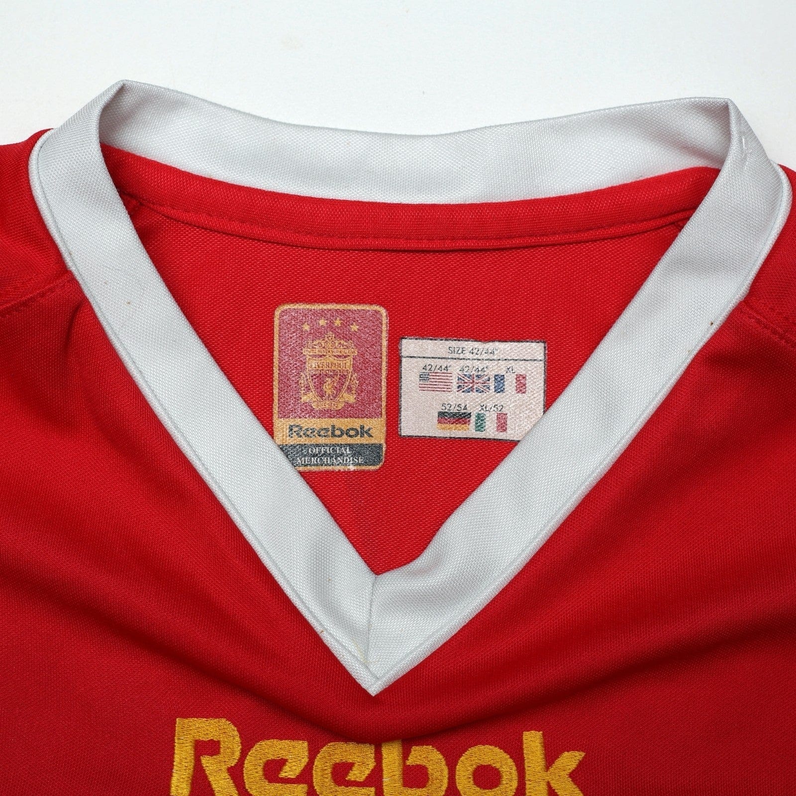 2001/03 Litmanen #37 Liverpool Vintage Reebok European Home Football Shirt (L)