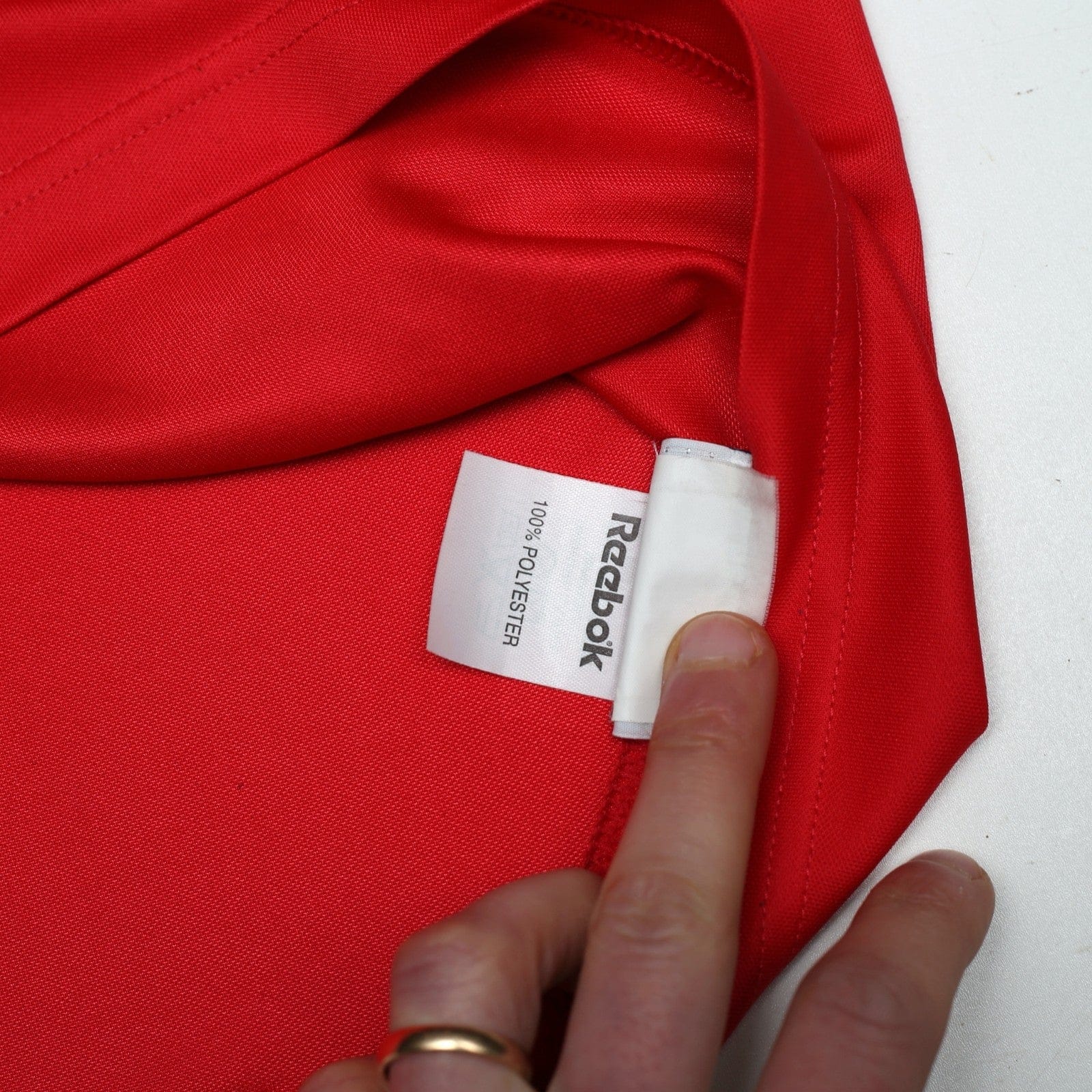 2001/03 Litmanen #37 Liverpool Vintage Reebok European Home Football Shirt (L)