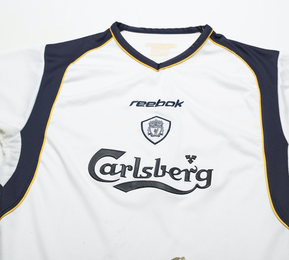 2001/03 LIVERPOOL Vintage Reebok Away Football Shirt (M)