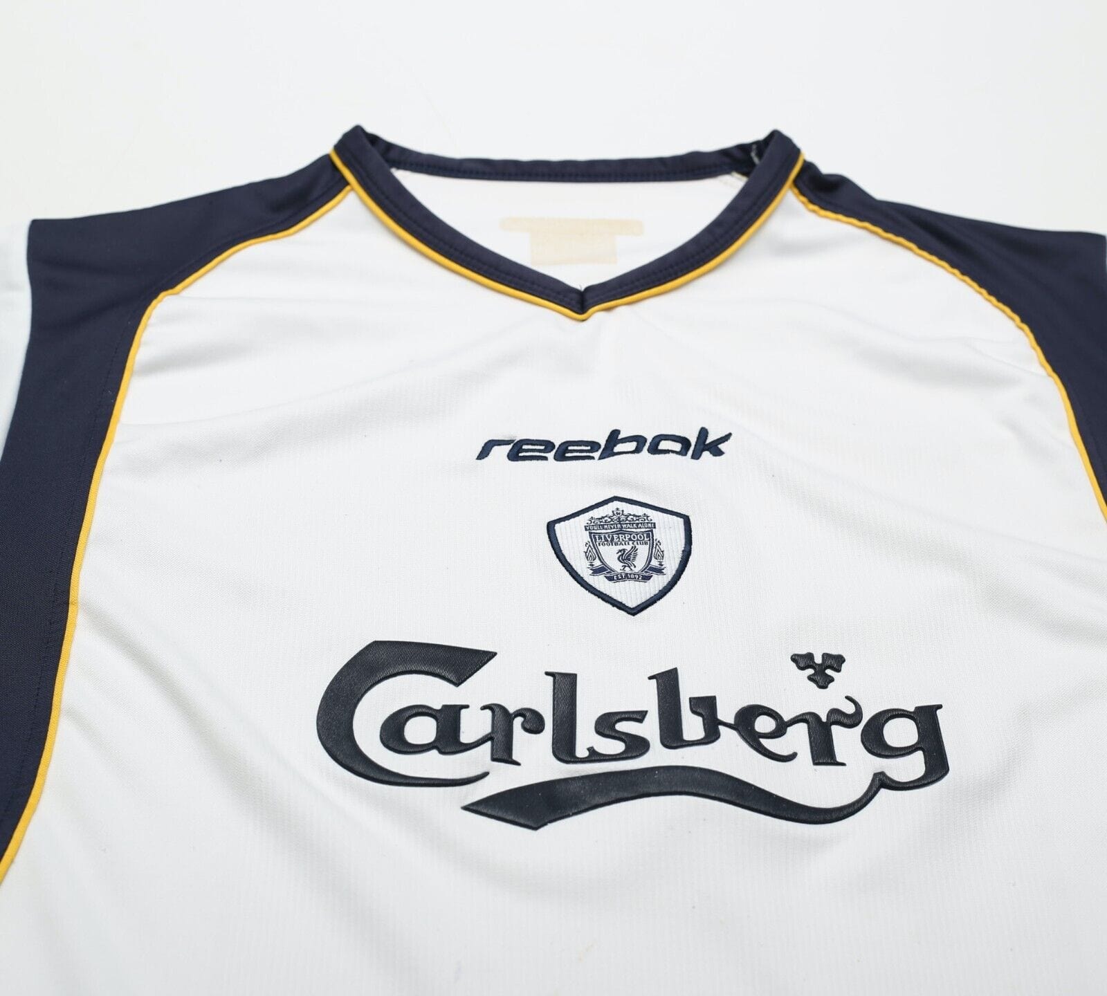 2001/03 LIVERPOOL Vintage Reebok Away Football Shirt (M)