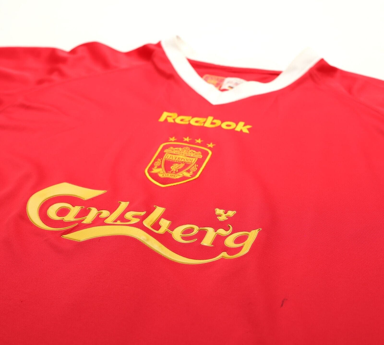 2001/03 LIVERPOOL Vintage Reebok UCL Home Football Shirt Jersey (L)