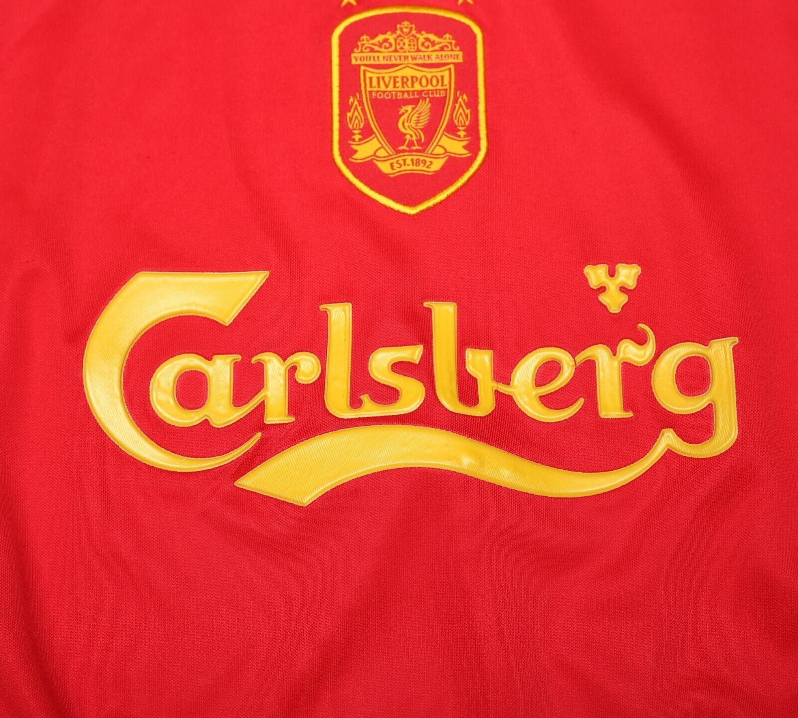 2001/03 LIVERPOOL Vintage Reebok UCL Home Football Shirt Jersey (L)