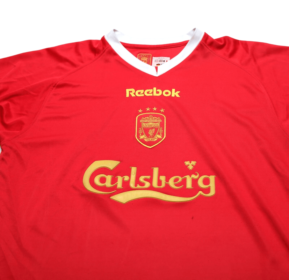 2001/03 LIVERPOOL Vintage Reebok UCL Home Football Shirt Jersey (M)