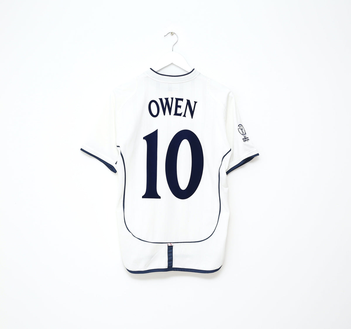 2001/03 OWEN #10 England Vintage Umbro Home Football Shirt (S) WC 2002 BRAZIL