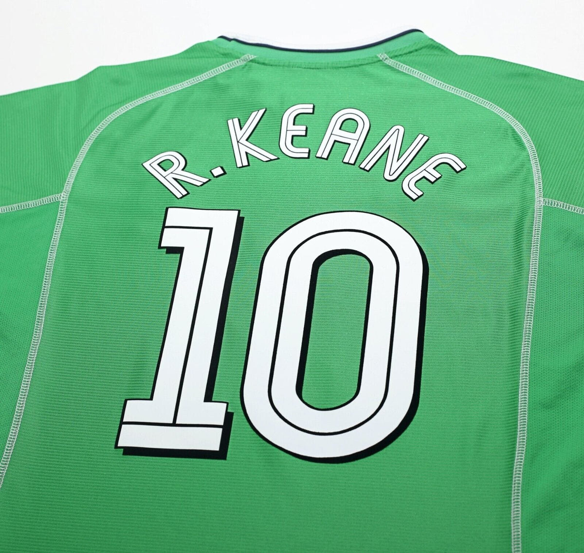 2001/03 R. KEANE #10 Ireland Vintage Umbro Home Football Shirt (L) World Cup 02