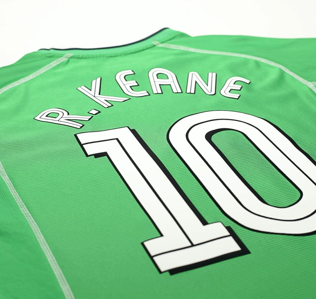 2001/03 R. KEANE #10 Ireland Vintage Umbro Home Football Shirt (L) World Cup 02