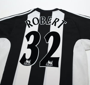2001/03 ROBERT #32 Newcastle United Vintage adidas Home Football Shirt (M)