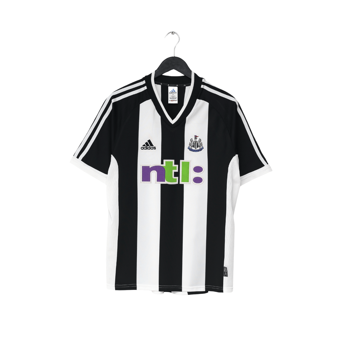 2001/03 ROBERT #32 Newcastle United Vintage adidas Home Football Shirt (M)