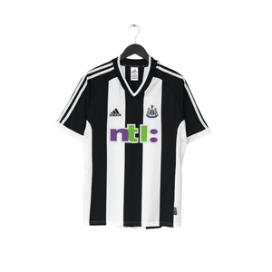 2001/03 ROBERT #32 Newcastle United Vintage adidas Home Football Shirt (M)