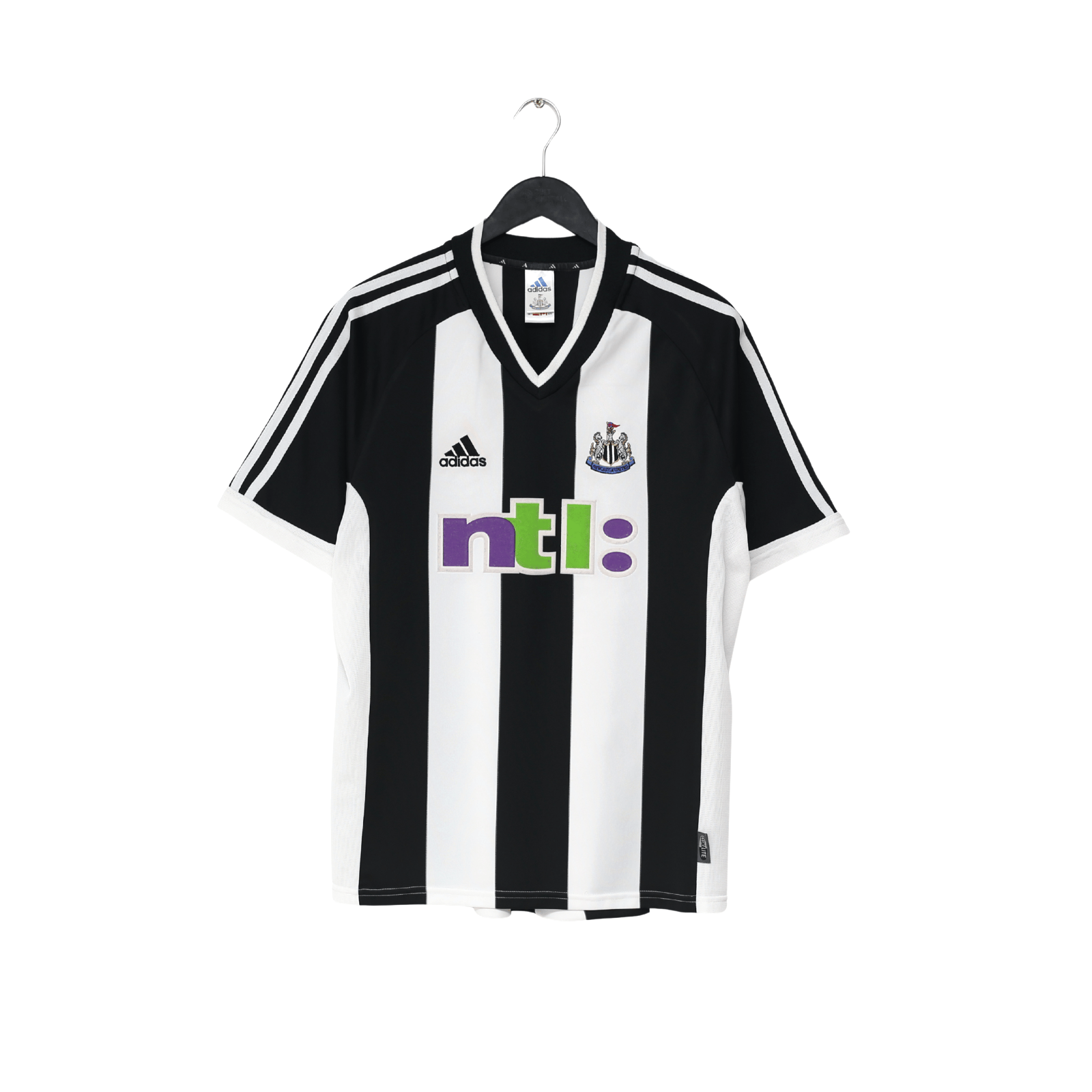 2001/03 ROBERT #32 Newcastle United Vintage adidas Home Football Shirt (M)