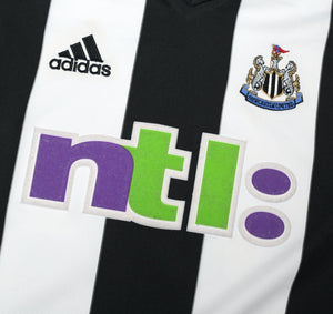 2001/03 ROBERT #32 Newcastle United Vintage adidas Home Football Shirt (M)