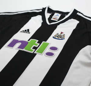 2001/03 ROBERT #32 Newcastle United Vintage adidas Home Football Shirt (M)