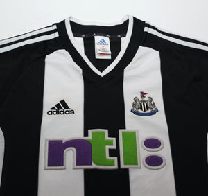 2001/03 ROBERT #32 Newcastle United Vintage adidas Home Football Shirt (M)
