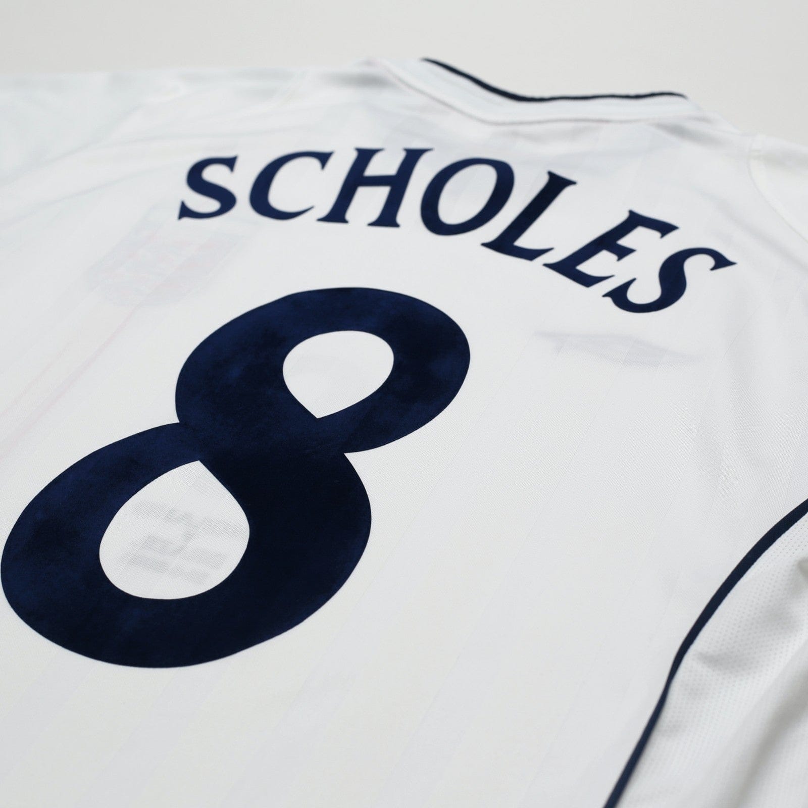 2001/03 Scholes #8 England Vintage Umbro Home Football Shirt (M) Brazil 2002 WC