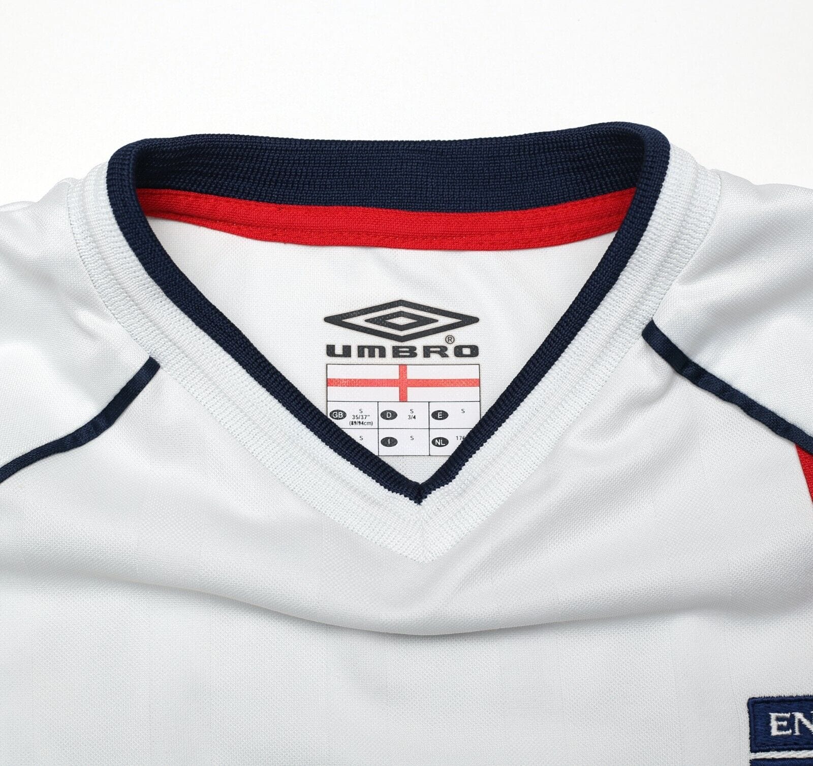 2001/03 SCHOLES #8 England Vintage Umbro Home Football Shirt