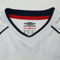 2001/03 Scholes #8 England Vintage Umbro Home Football Shirt (XL) Brazil 2002 WC