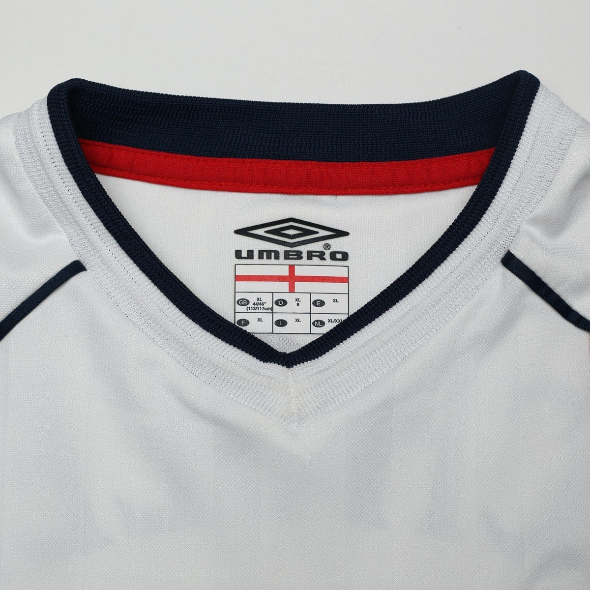 2001/03 Scholes #8 England Vintage Umbro Home Football Shirt (XL) Brazil 2002 WC