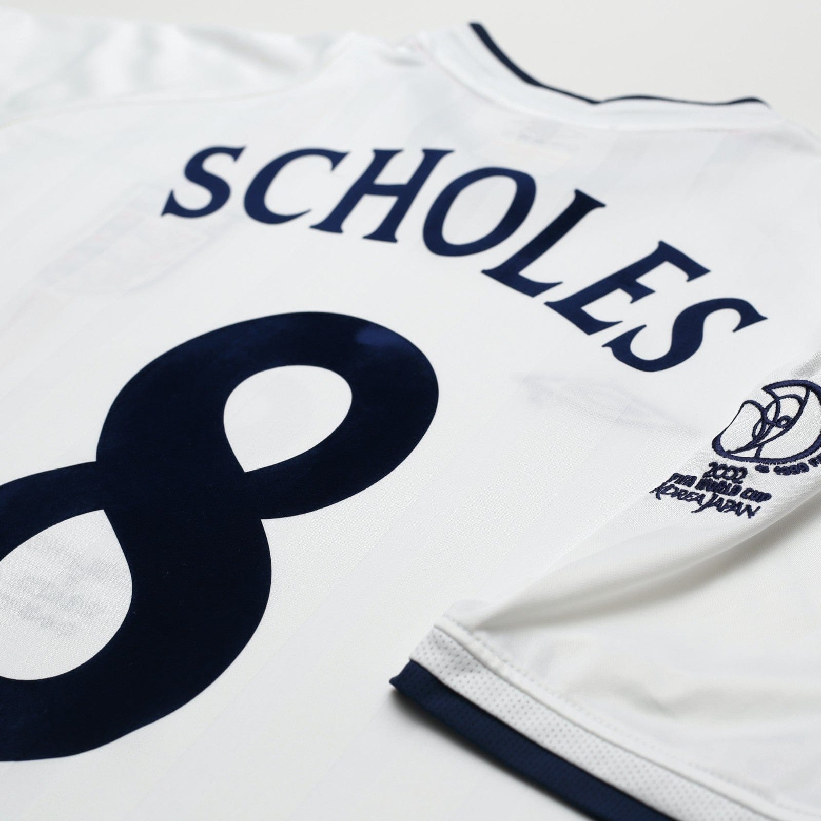 2001/03 Scholes #8 England Vintage Umbro Home Football Shirt (XL) Brazil 2002 WC