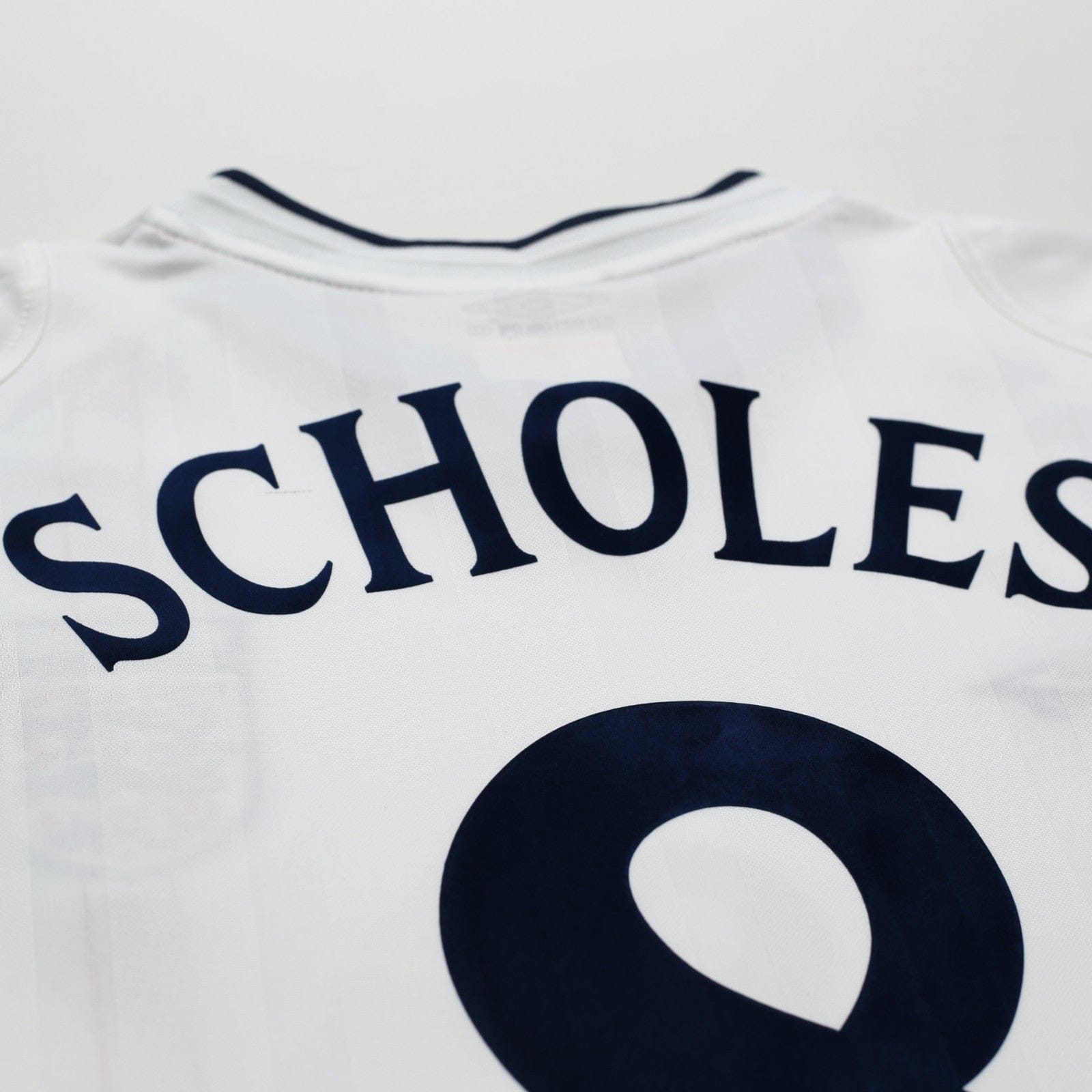 2001/03 Scholes #8 England Vintage Umbro Home Football Shirt (XL) Brazil 2002 WC