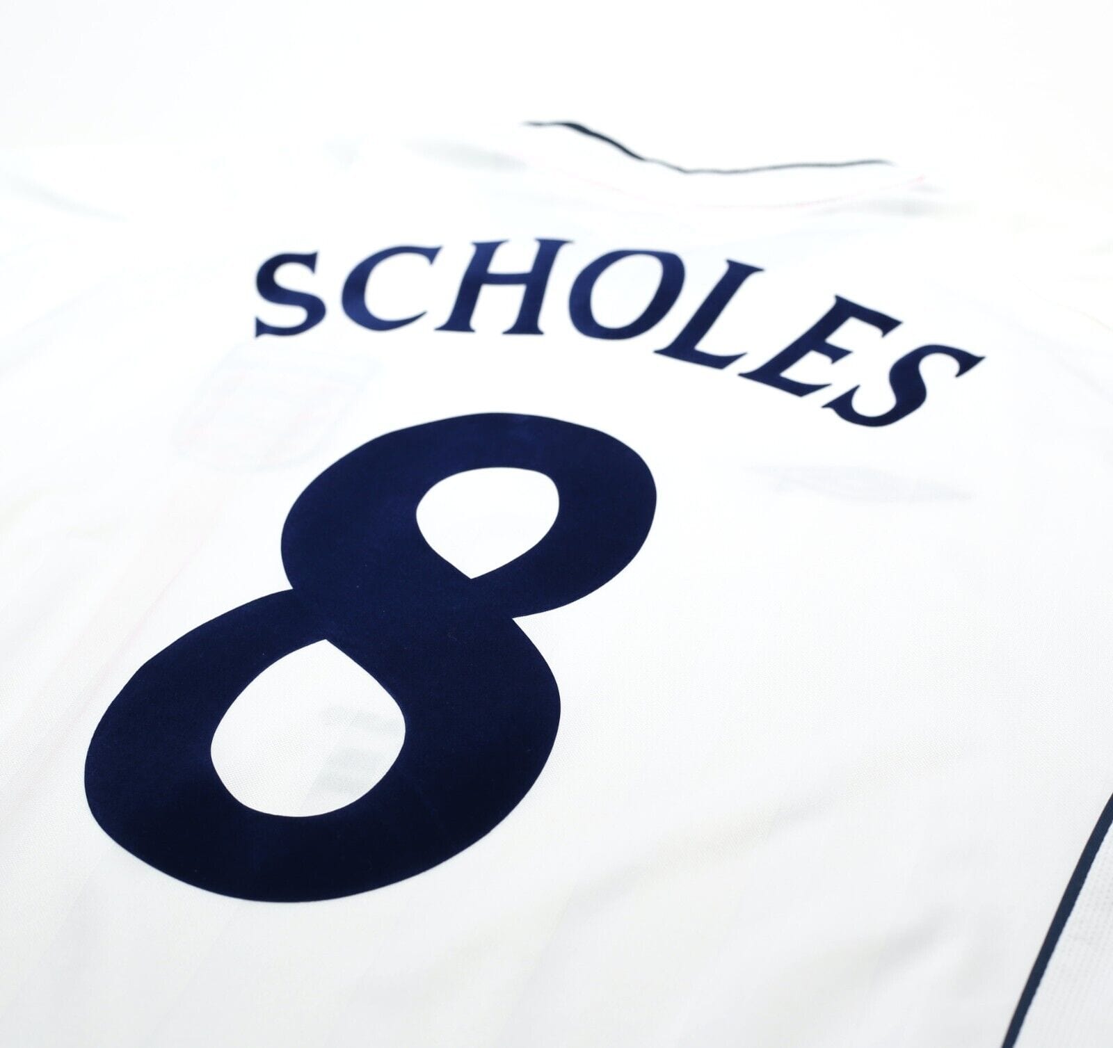 2001/03 SCHOLES #8 England Vintage Umbro Home Football Shirt (XL) WC 2002 BRAZIL