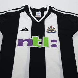 2001/03 Shearer #9 Newcastle United Vintage adidas Home Football Shirt (XL)
