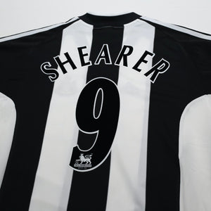 2001/03 Shearer #9 Newcastle United Vintage adidas Home Football Shirt (XL)