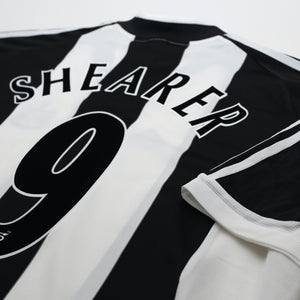 2001/03 Shearer #9 Newcastle United Vintage adidas Home Football Shirt (XL)