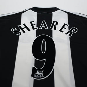 2001/03 Shearer #9 Newcastle United Vintage adidas Home Football Shirt (XL)