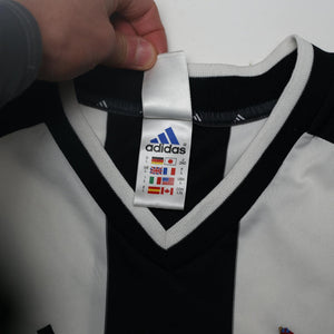 2001/03 Shearer #9 Newcastle United Vintage adidas L/S Home Football Shirt (L)