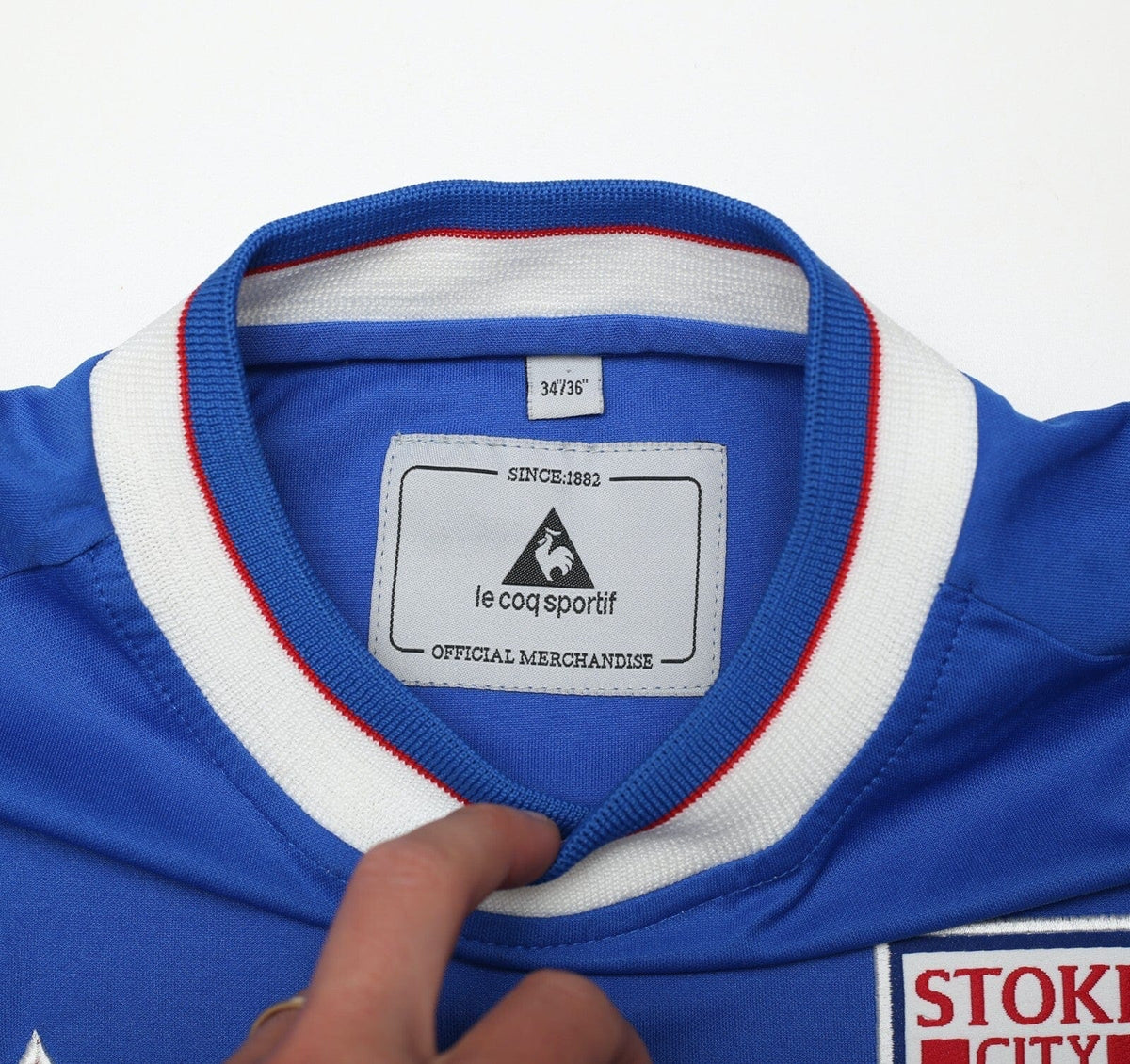 2001/03 STOKE CITY Vintage le coq sportif Away Football Shirt (S/M) 34/36