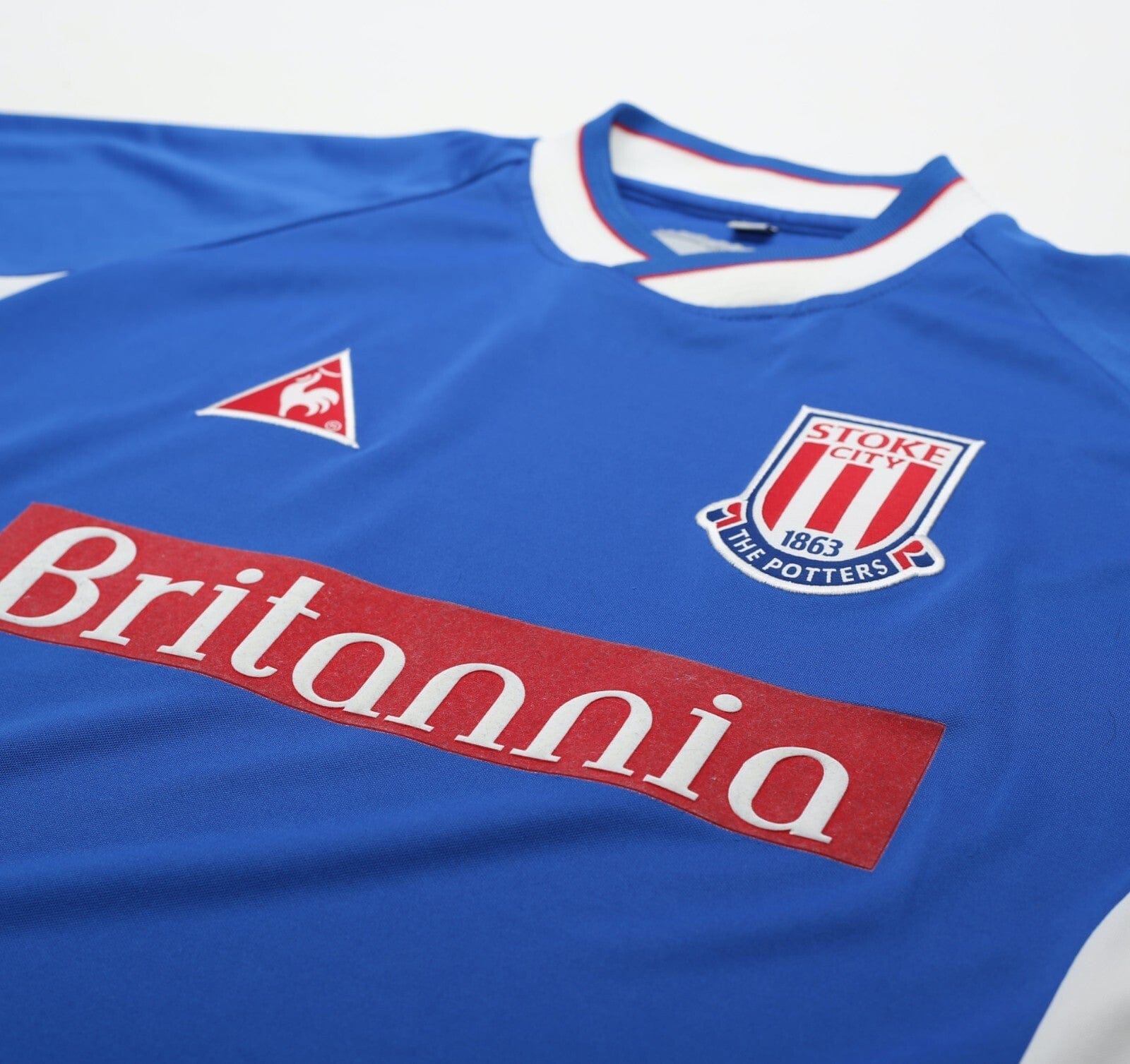 2001/03 STOKE CITY Vintage le coq sportif Away Football Shirt (S/M) 34/36