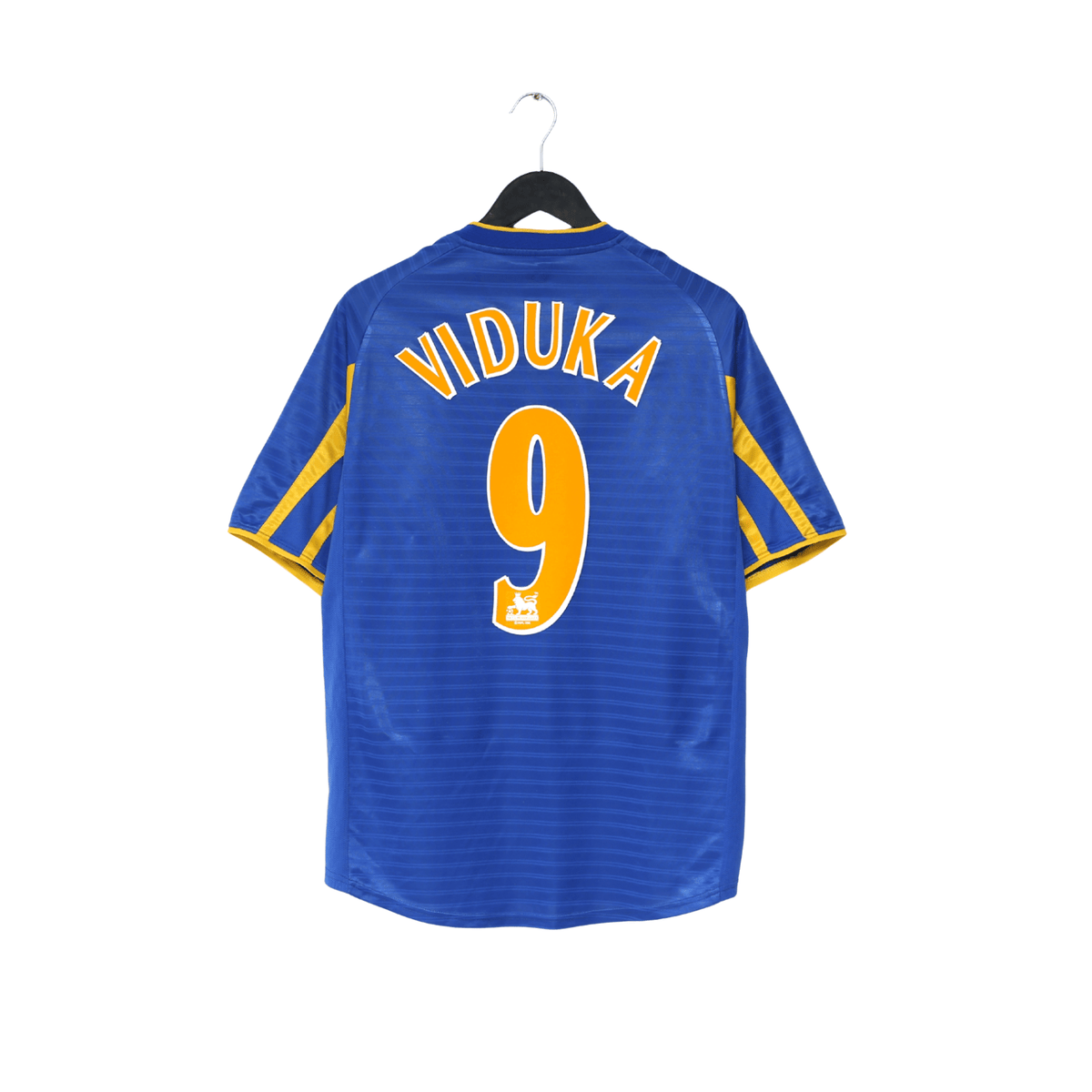 2001/03 VIDUKA #9 Leeds United Vintage Nike Away Football Shirt (L)