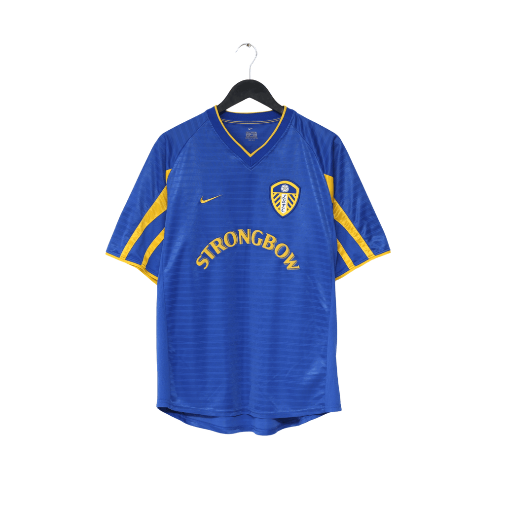 2001/03 VIDUKA #9 Leeds United Vintage Nike Away Football Shirt (L)