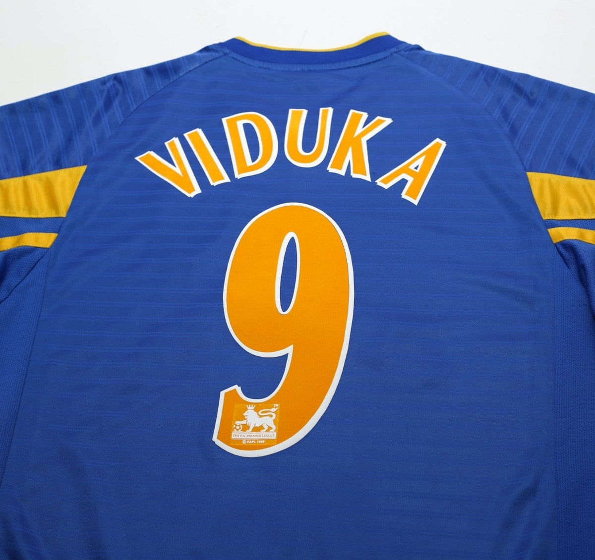 2001/03 VIDUKA #9 Leeds United Vintage Nike Away Football Shirt (L)