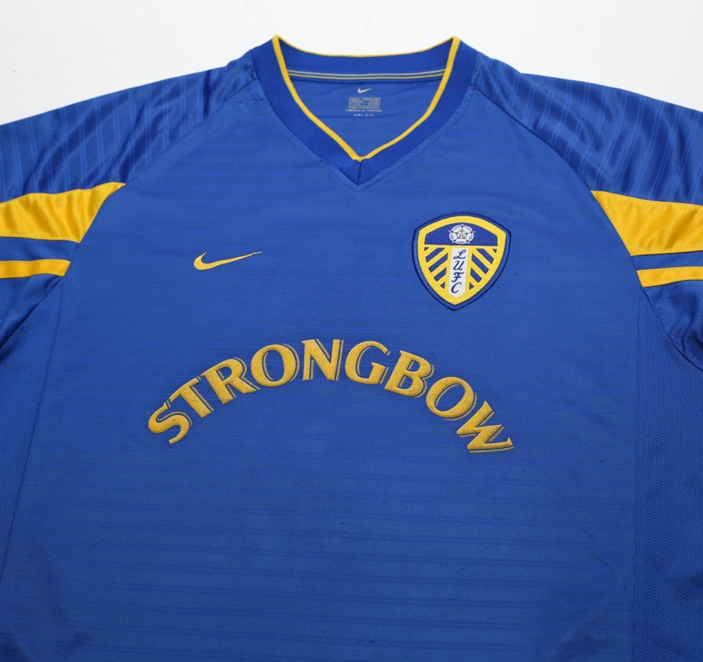2001/03 VIDUKA #9 Leeds United Vintage Nike Away Football Shirt (L)