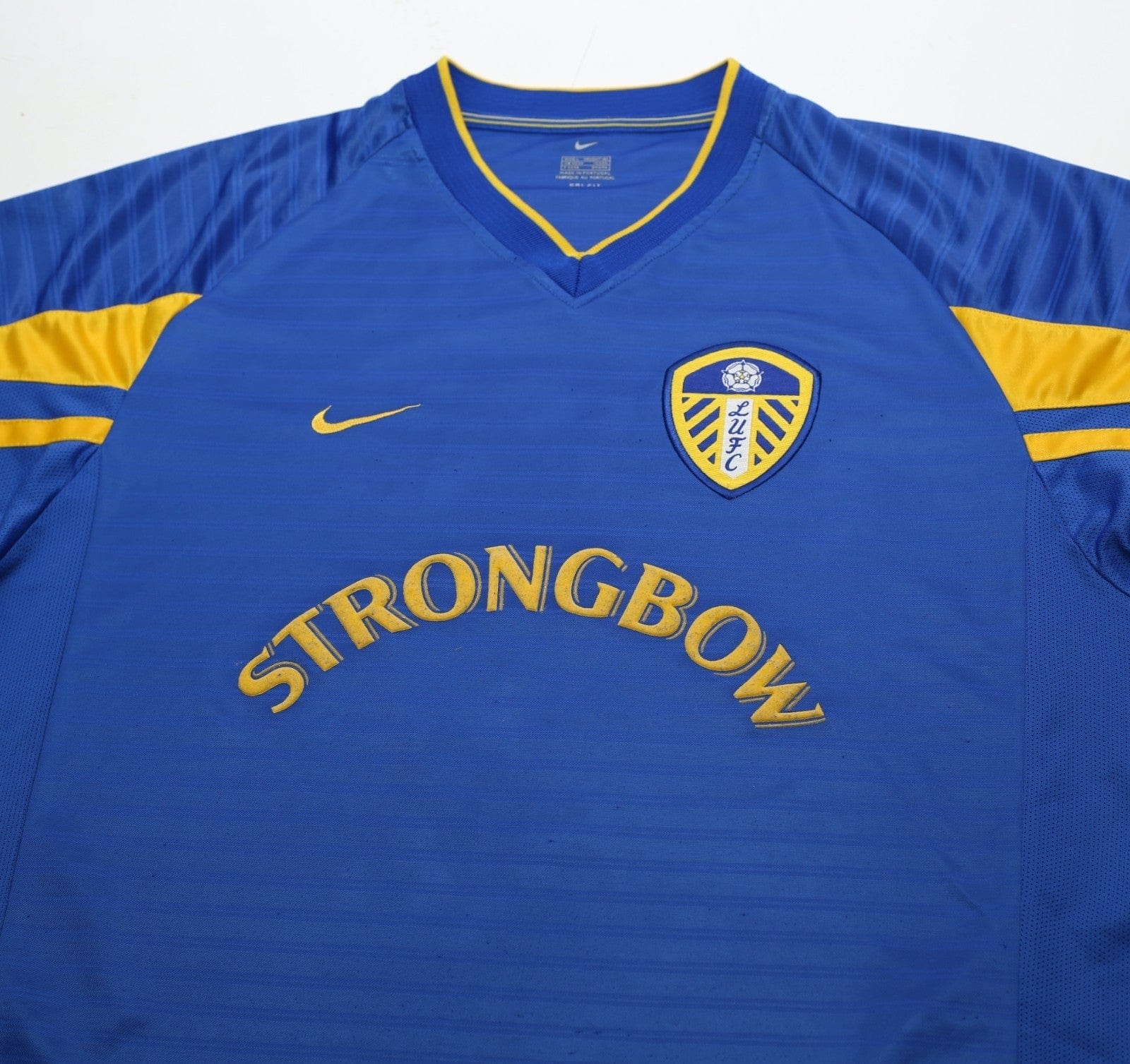 2001/03 VIDUKA #9 Leeds United Vintage Nike Away Football Shirt (L)