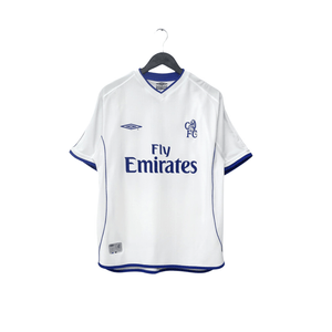 2001/03 Zola #25 Chelsea Vintage Umbro Away Football Shirt (M)