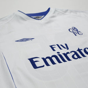 2001/03 Zola #25 Chelsea Vintage Umbro Away Football Shirt (M)