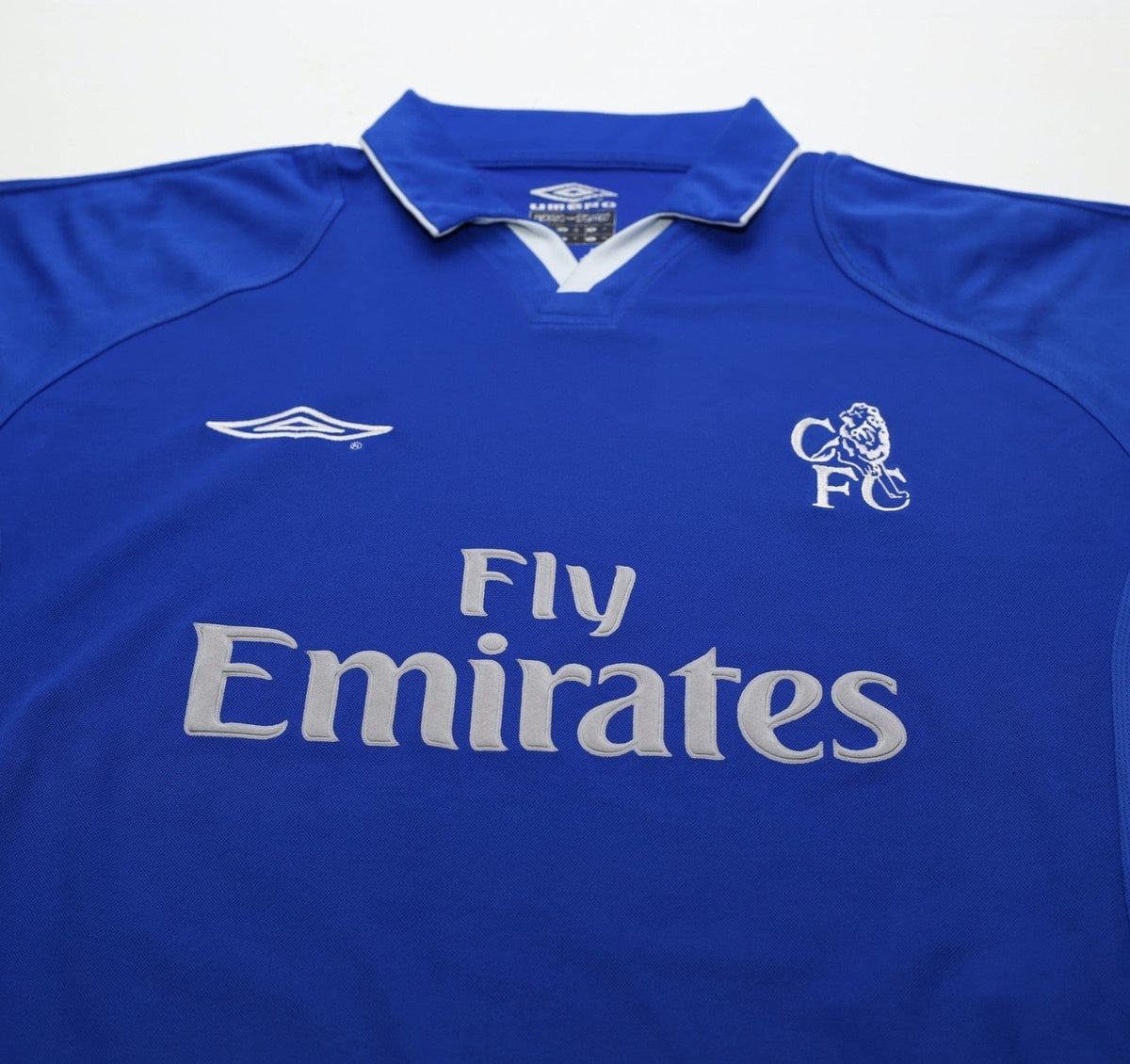 2001/03 ZOLA #25 Chelsea Vintage Umbro Home Football Shirt (M)