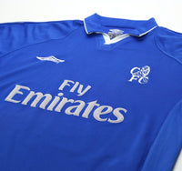 2001/03 ZOLA #25 Chelsea Vintage Umbro Home Football Shirt (M)
