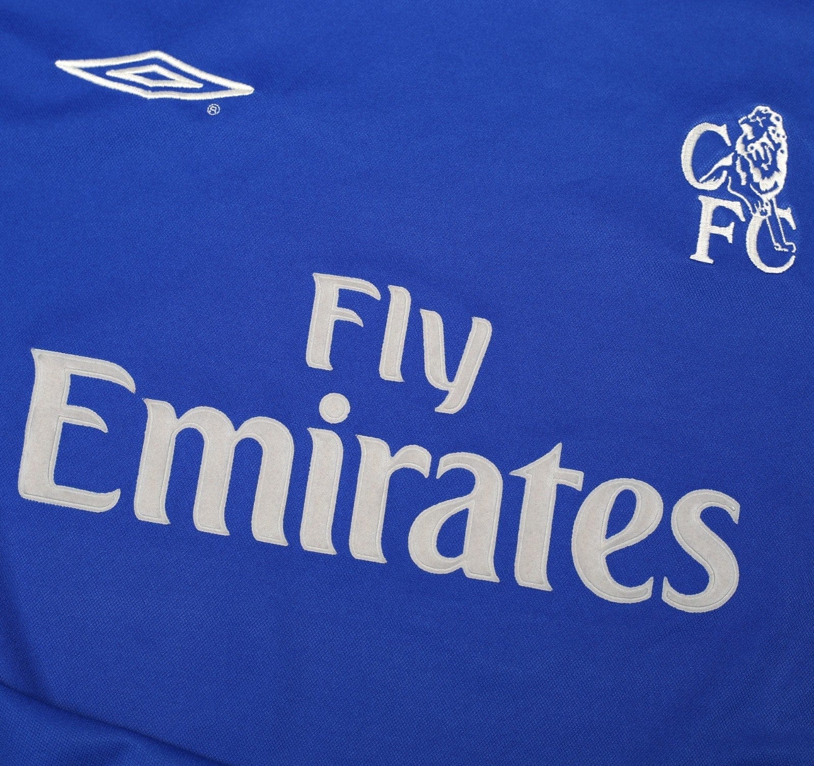 2001/03 ZOLA #25 Chelsea Vintage Umbro Home Football Shirt (M)