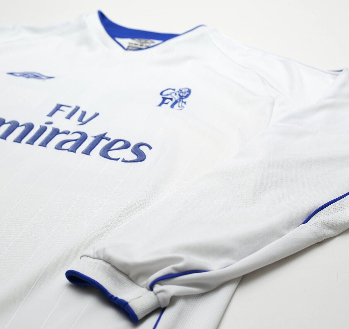 2001/03 ZOLA #25 Chelsea Vintage Umbro L/S UEFA CUP Away 3rd Football Shirt (XL)