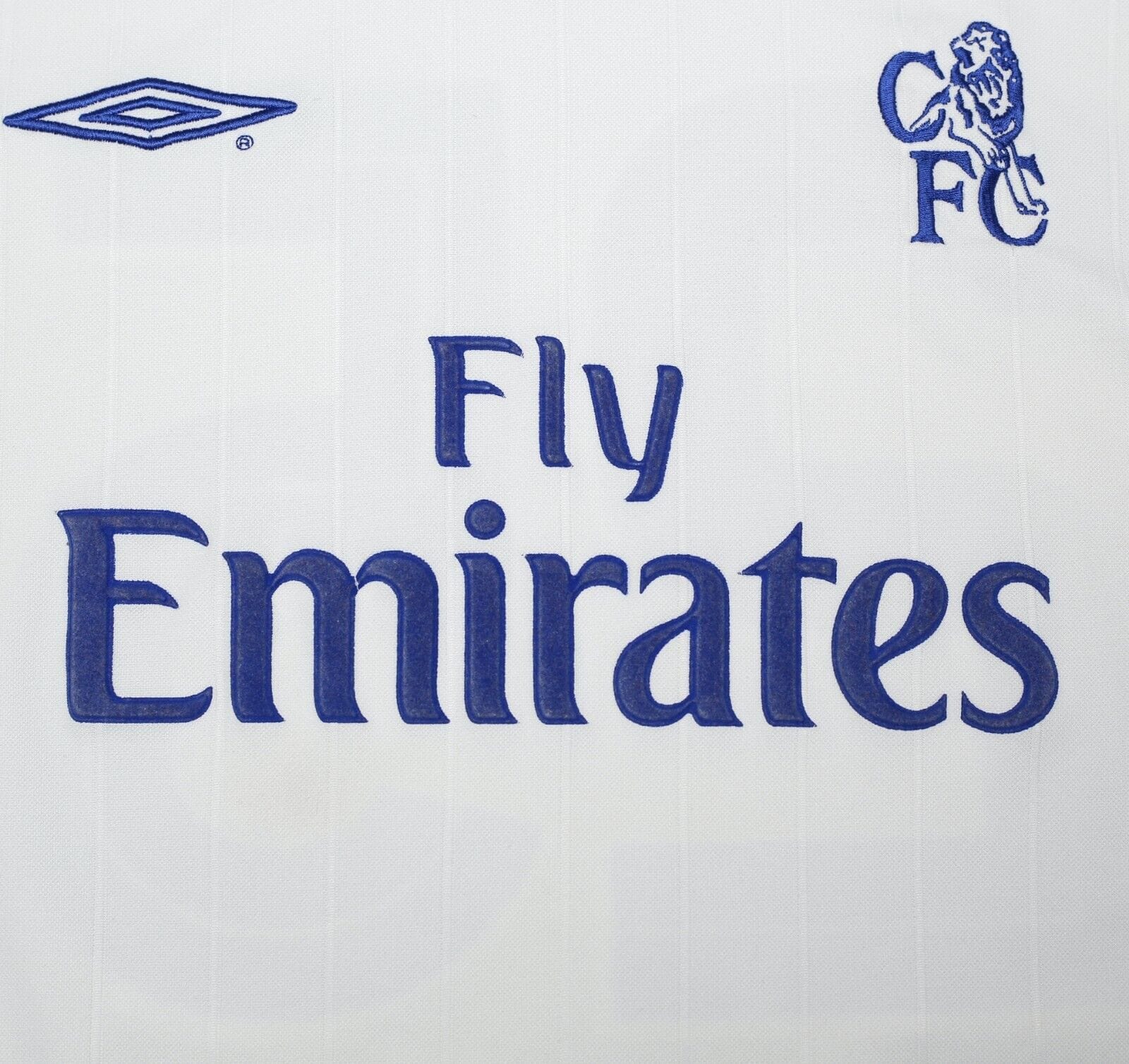 2001/03 ZOLA #25 Chelsea Vintage Umbro L/S UEFA CUP Away 3rd Football Shirt (XL)